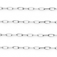 Colliers en acier Inox chaîne maille Argenté