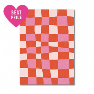 BY31® Cartes à bijoux cubes Rouge-rose clair-blanc