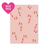 Cartes à bijoux sucre d'orge Rose-rouge-blanc