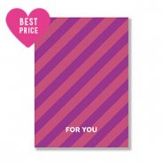 Cartes à bijoux "For you" Violet-rose