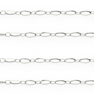Apprêts en acier inox chaîne maille jaseron maillons argenté