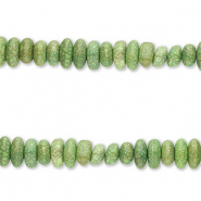 Perles en céramique en forme de galet Vert forêt