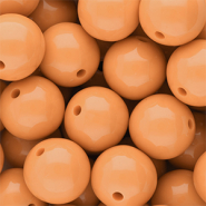 DQ Perles acryliques 18 mm brillant Chamois orange 15-1145 TCX