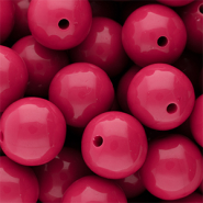 DQ Perles acryliques 16 mm brillant Fuchsia 17-2031 TCX