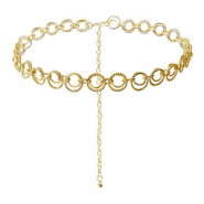 Cha&icirc;nes de taille bague double Dor&eacute;