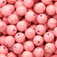 Perles en céramique 12 mm Rose