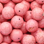 Perles en céramique 20 mm Rose
