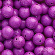 Perles en céramique 16 mm Violet