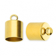 Apprêts en acier Inox embout Ø8 mm avec anneau Doré