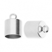 Apprêts en acier Inox embout Ø8 mm avec anneau Argenté