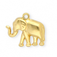 Breloques en acier Inox éléphant Doré