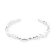 Bracelets en acier Inox jonc Argenté