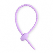 Apprêts colorés colliers de serrage en silicone Violet