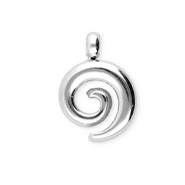BY31® Breloques en acier Inox spirale Argenté