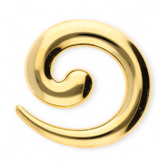 Broches accroche-regard en acier inox spirale Dor&eacute;