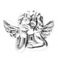 Broches accroche-regard en acier inox ange Argent&eacute;