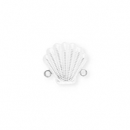Appr&ecirc;ts en acier Inox connecteur coquille Argent&eacute;