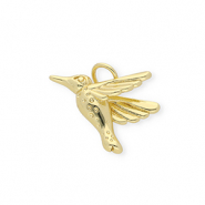 M&eacute;tal TQ laiton breloques colibri Dor&eacute;