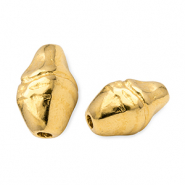 Perles en m&eacute;tal DQ ovale Dor&eacute; (sans nickel)