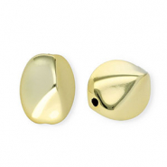Perles acryliques ovale Doré