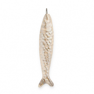 Breloques en céramique DQ® grecque sardine Beige