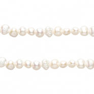 TQ Perles d'eau douce nugget Blanc naturel