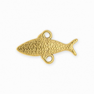 BY31&reg; Appr&ecirc;ts en acier Inox connecteur poisson avec 2 anneaux Dor&eacute;