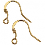 Boucles d'oreilles crochets DQ 15mm Doré