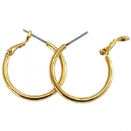 Apprêts en métal DQ créoles 20mm Doré