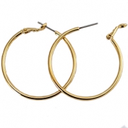 Apprêts en métal DQ créoles 30mm Doré