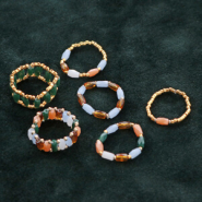 Sets d'inspiration Confection de bagues avec des perles à facettes tube