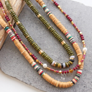 Sets d'inspiration Laissez-vous inspirer par ces colliers de perles Heishi dans une ambiance hivernale !