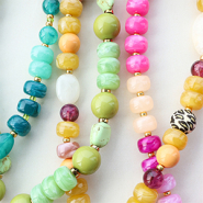 Nouveau Perles acryliques en forme de disque