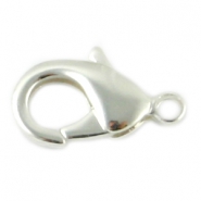 Apprêts en métal DQ fermoir mousqueton 12mm Argenté