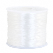Fil élastique 0.7mm Transparent blanc