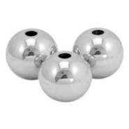 Perles en acier inox 8mm argenté (inox)
