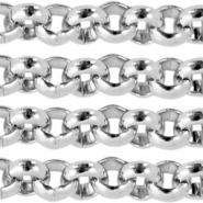 Chaîne maille jaseron en acier inox 2mm argenté (inox)