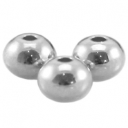 Perles en métal DQ argent antique Perles en métal DQ argent antique