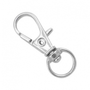 Porte-clés 32mm argenté antique