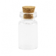 Mini-flacons de v&oelig;ux avec bouchon de li&egrave;ge 24x13mm transparent