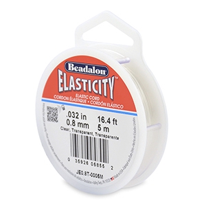 Beadalon Elastic Stringing Wire 0.8mm 5 metre Clear