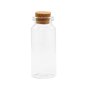 Mini-flacons de v&oelig;ux avec bouchon de li&egrave;ge 7x3cm Transparent