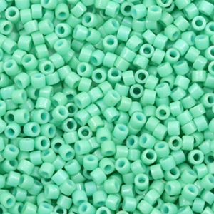 Perles Miyuki delicas 11/0 Duracoat opaque dyed sea opal green DB-2125