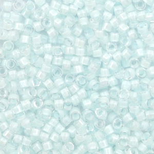 Perles Miyuki delicas 11/0 Lined luster crystal aqua mist DB-78