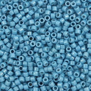 Perles Miyuki delicas 11/0 Duracoat opaque dyed bayberry blue DB-2132