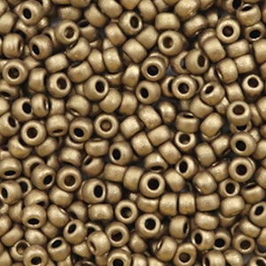 Perles de rocailles Miyuki 8/0 Metallic matte dark bronze 8-2006