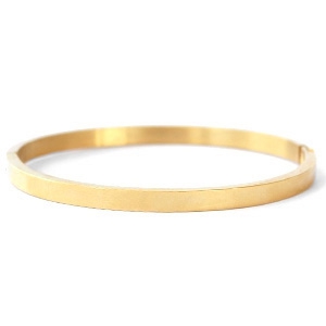 Bracelets en acier inox Dor&eacute;