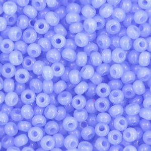 Rocailles Preciosa 8/0-02131 Alabaster Solgel Dyed-Bleu provence