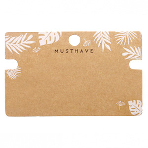 Cartes &agrave; bijoux 'musthave' Leaves Marron
