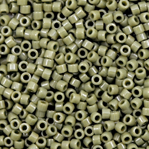 Perles Miyuki d&eacute;licas 11/0 Duracoat opaque dyed taupe greige DB-2365